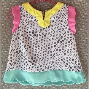 Genuine Kids Oshkosh - Colorful Geometric Kids Sleeveless Top (Size 18m)